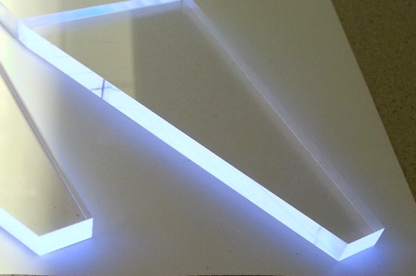 Photograph of scintillators as used in the HBAR-HFS experiment